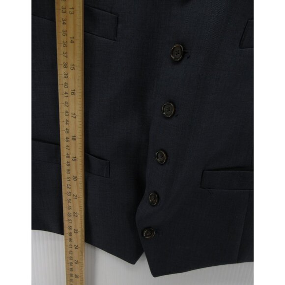 J Crew Waistcoat Vest Medium Wool Jacket Coat Belted Classic Formal - Picture 3 of 11